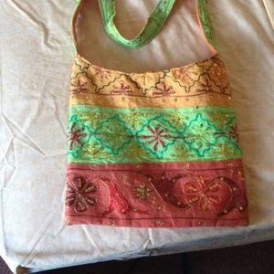 Custome made colorful sequence Hand Bag